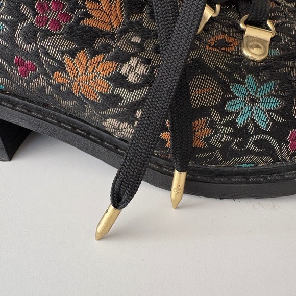 Sam Edelman Darrah‎ Floral Jacquard Lace Up Ankle Boots Size 7.5M - Picture 15 of 16